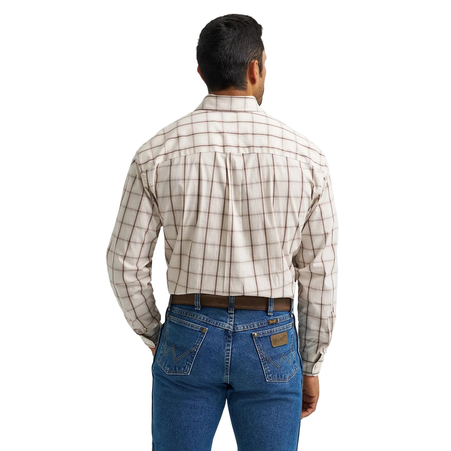 Men's Wrangler George Strait Long Sleeve Button Down One Pocket Shirt 112368227