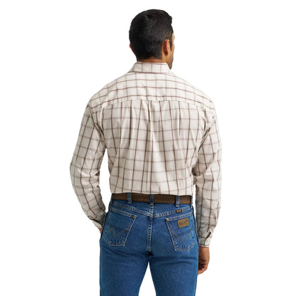 Men's Wrangler George Strait Long Sleeve Button Down One Pocket Shirt 112368227