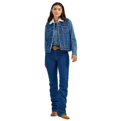 Women's Wrangler Sherpa Lined Denim Vest 112368298