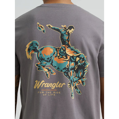 Men's Wrangler Bucking Cowboy Back Graphic T-Shirt 112368627