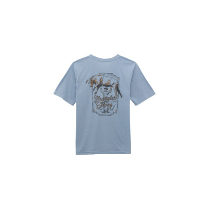 Boy's Wrangler Short Sleeve T-shirt Ashley Blue Heather 112368714