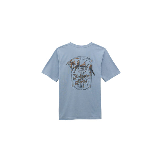 Boy's Wrangler Short Sleeve T-shirt Ashley Blue Heather 112368714