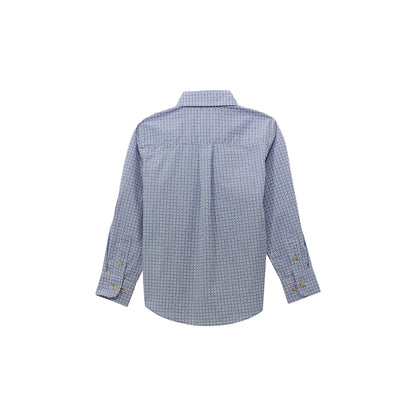 Boy's Wrangler Classic Button-Down Print Shirt