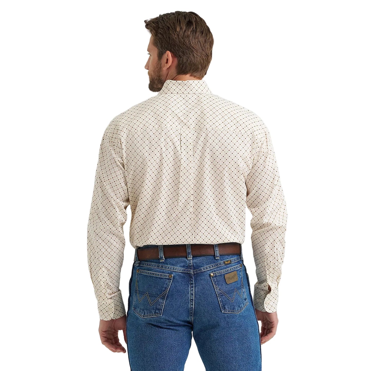 Men's Regular George Strait Long Sleeve Button Down One Pocket Shirt 112369563