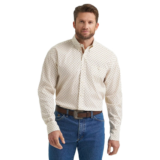 Men's Regular George Strait Long Sleeve Button Down One Pocket Shirt 112369563