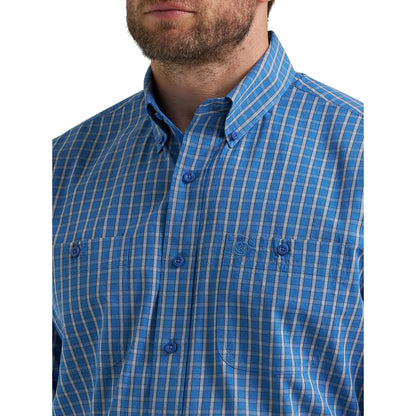 Men's Wrangler George Strait Long Sleeve Button Down Two Pocket Shirt 112369600