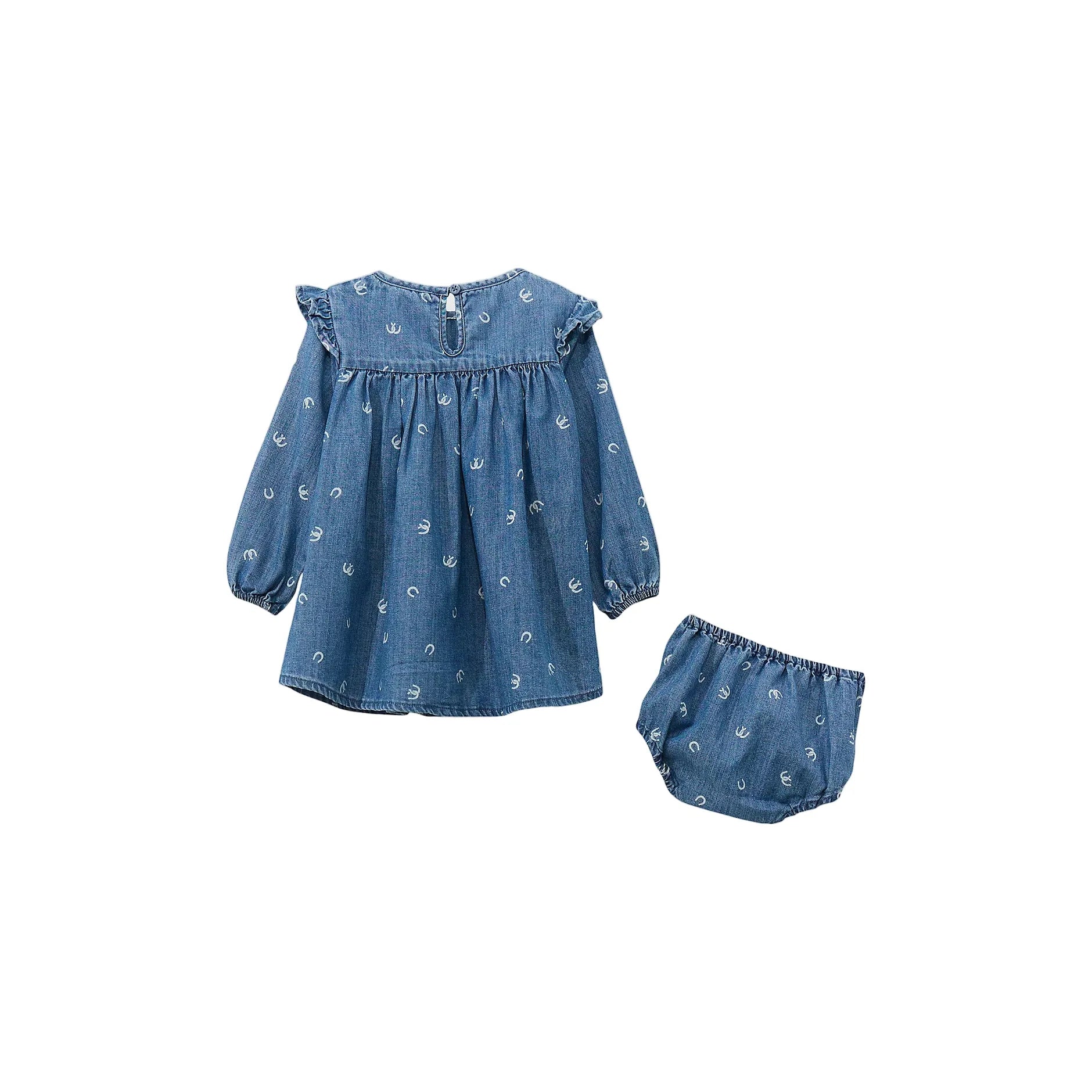 Girl's Wrangler Denim Trapeze Dress