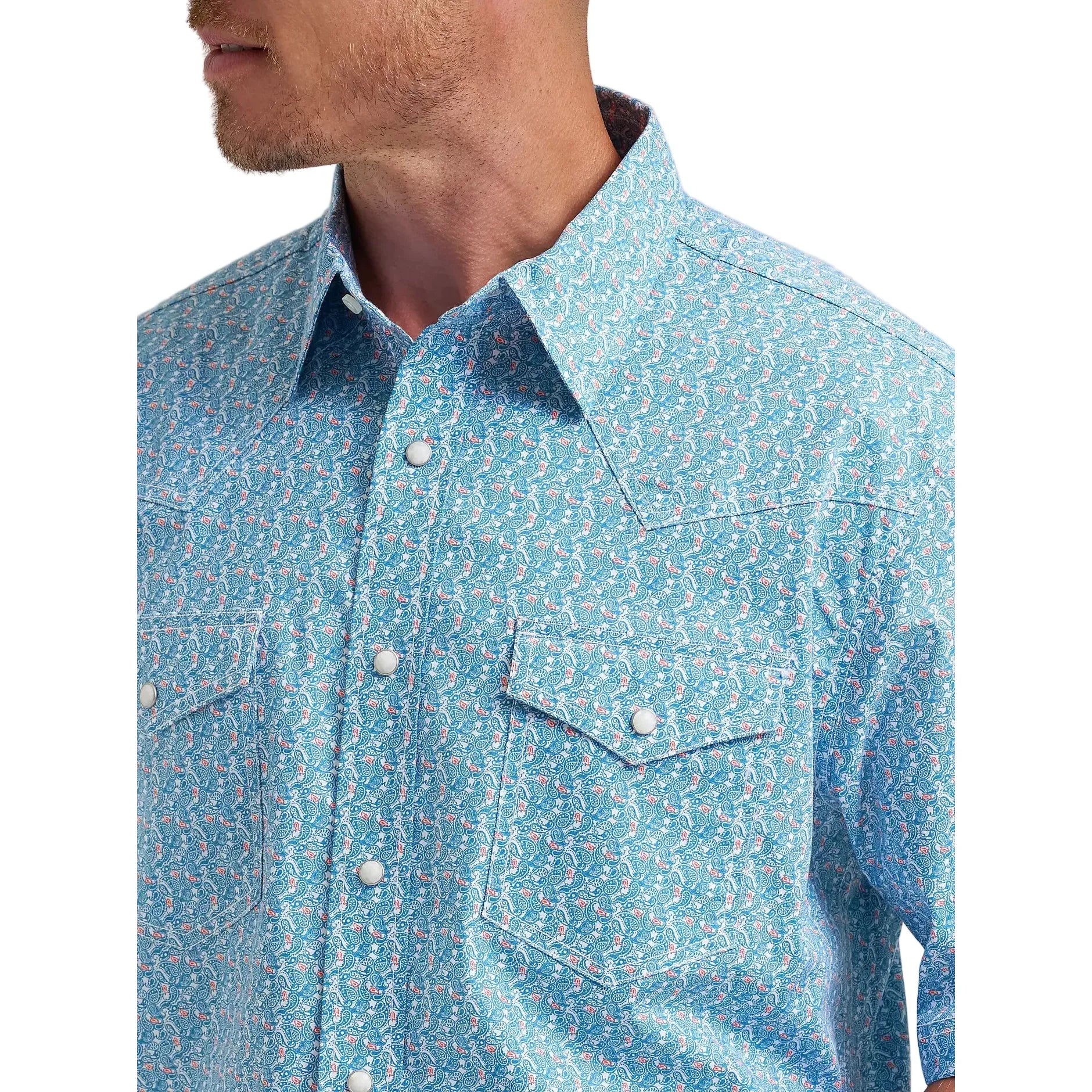 Men's Wrangler Blue Jay 20X Competition Advanced Comfort Western Snap Shirt 112374284