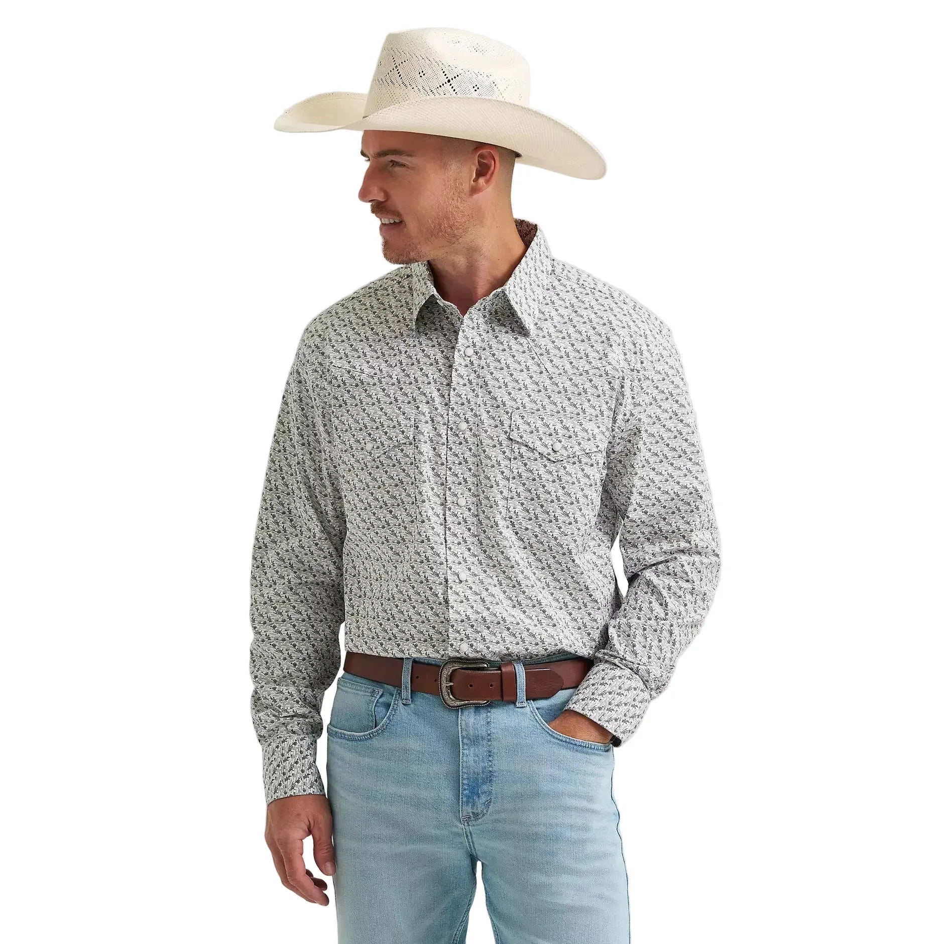 Men's Wrangler 20X Competition Advanced Comfort Long Sleeve Two Pocket Western Snap Shirt 112374298