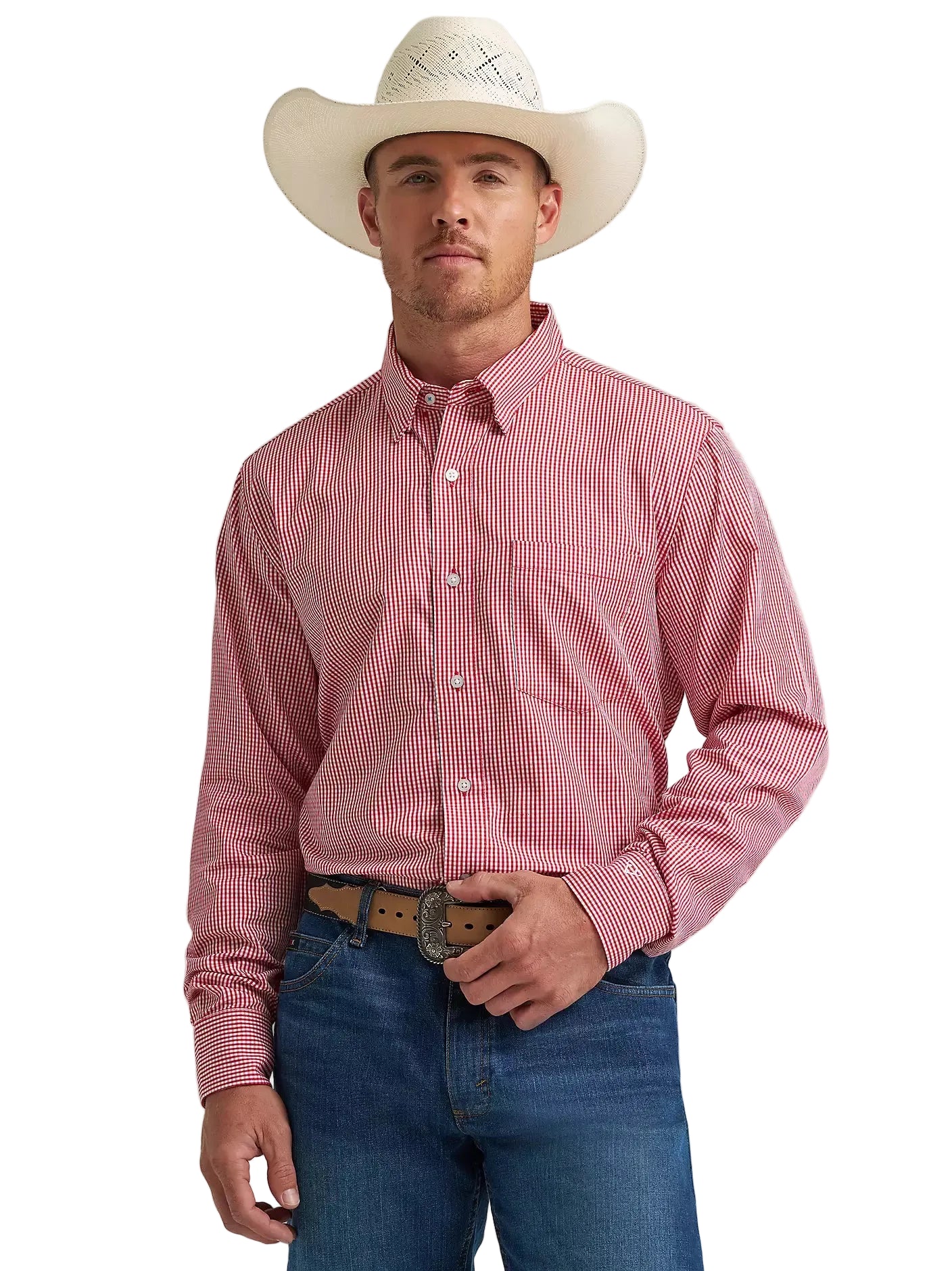 Men's Wrangler Cody Johnson One Pocket Button Down Shirt 112374463