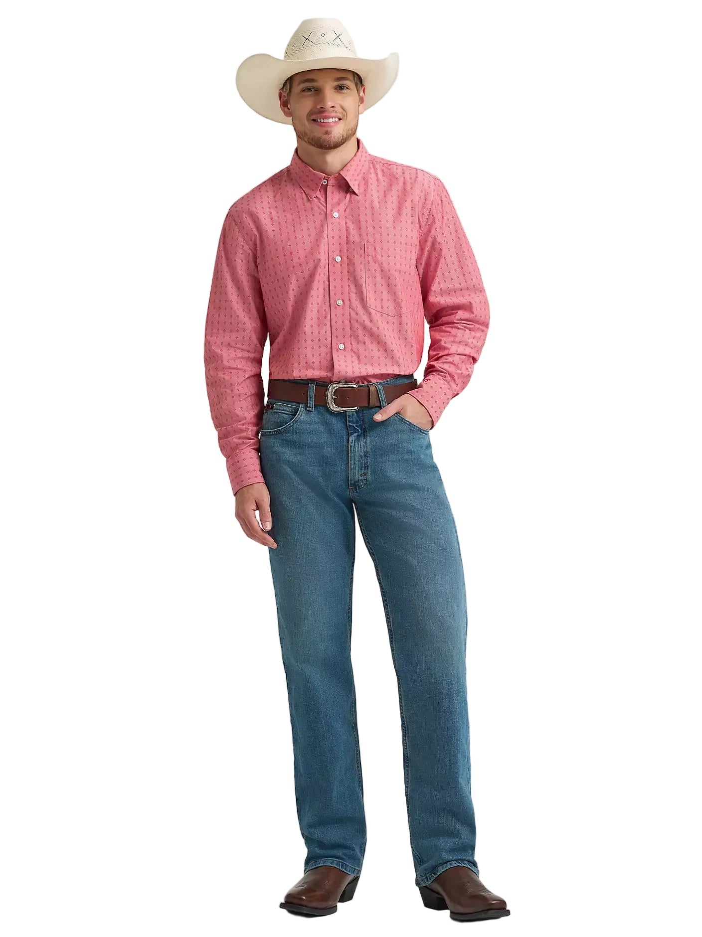 Men's Wrangler Cody Johnson One Pocket Button Down Shirt 112374464