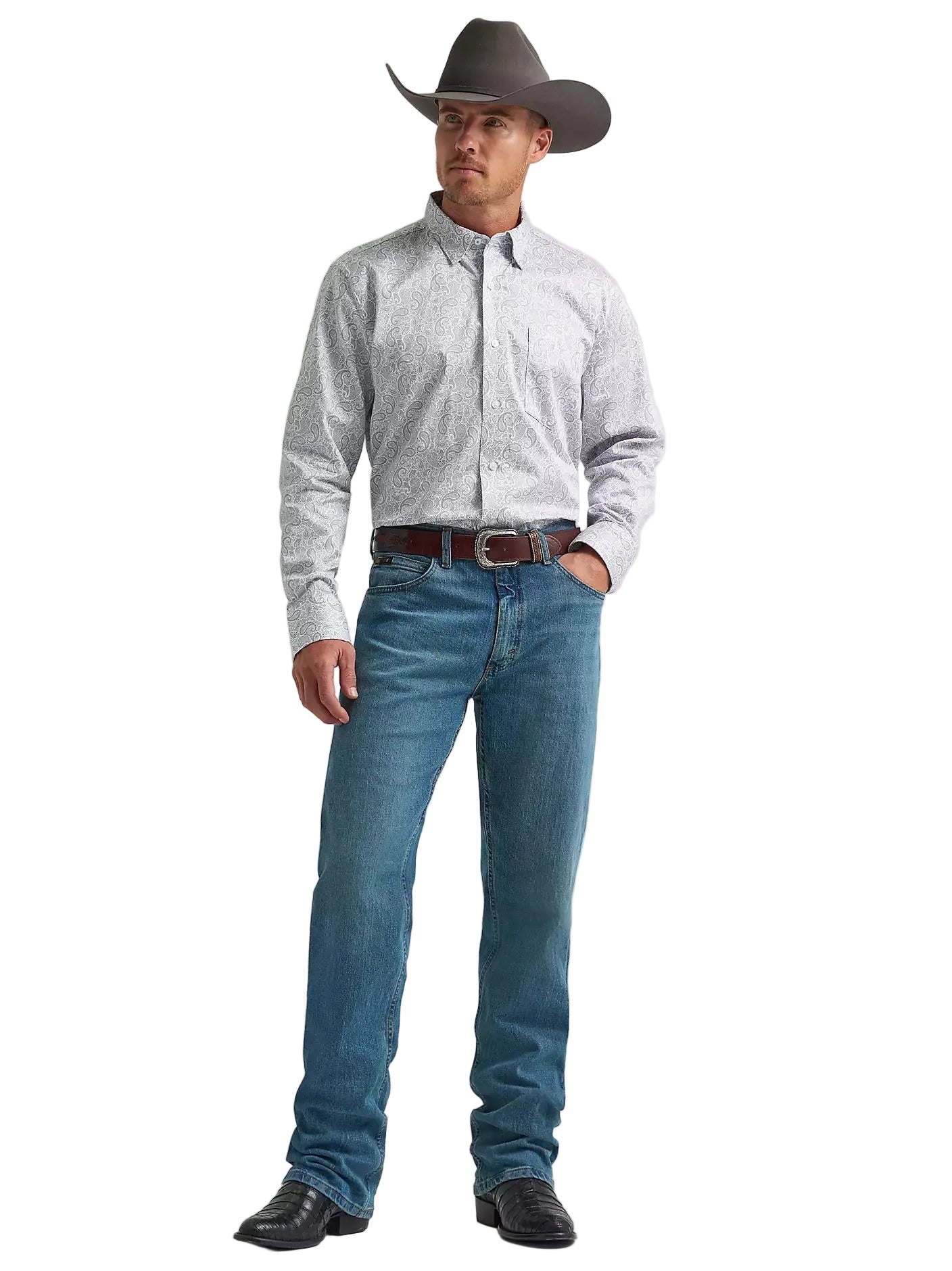 Men's Wrangler Cody Johnson One Pocket Button Down Shirt 112374476