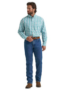 Men's Wrangler George Strait Long Sleeve Button Down One Pocket Shirt 112374594