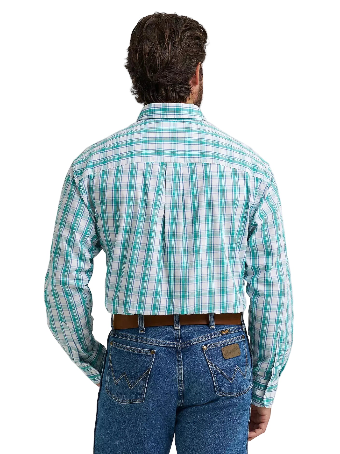 Men's Wrangler George Strait Long Sleeve Button Down One Pocket Shirt 112374594