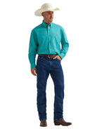 Men's Wrangler George Strait Solid One Pocket Button Down Shirt 112374595