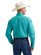Men's Wrangler George Strait Solid One Pocket Button Down Shirt 112374595