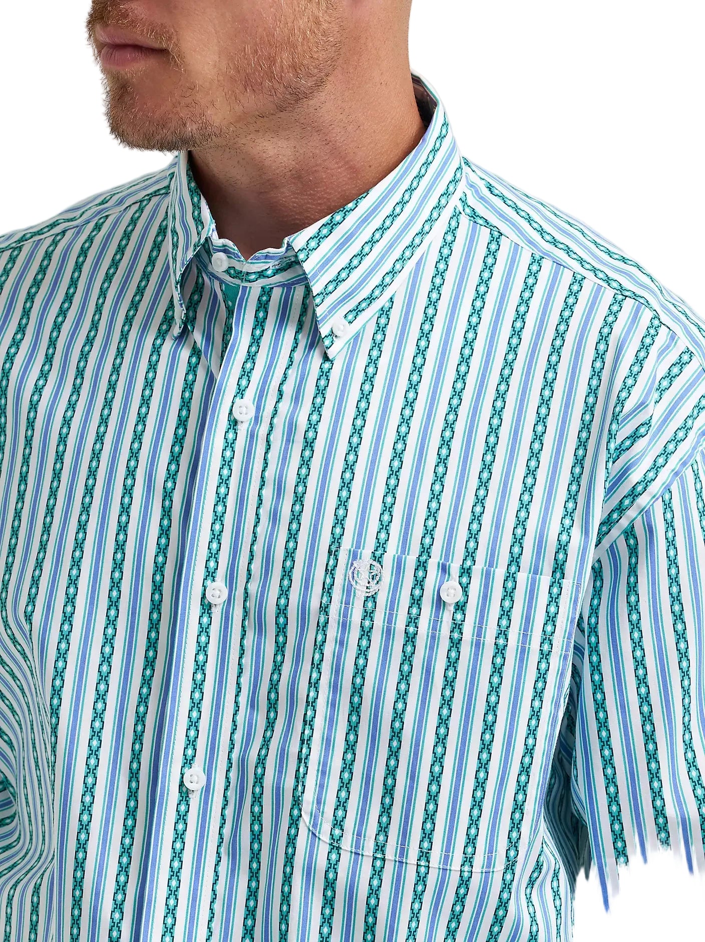 Men's Wrangler George Strait Long Sleeve Button Down One Pocket Shirt 112374596