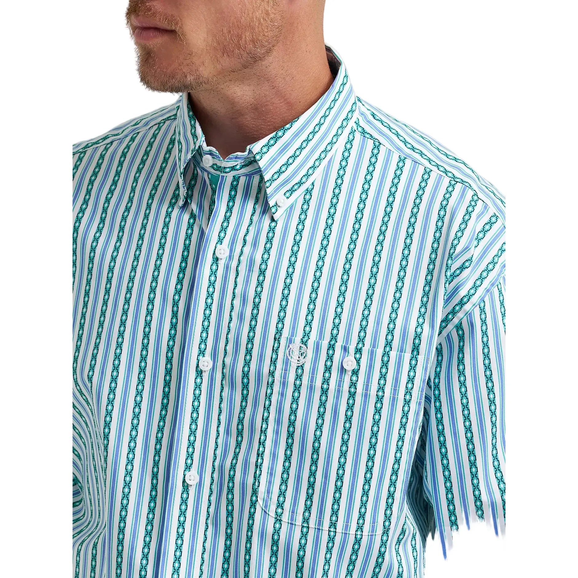 Men's Wrangler George Strait Long Sleeve Button Down One Pocket Shirt 112374596