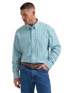 Men's Wrangler George Strait Long Sleeve Button Down One Pocket Shirt 112374596