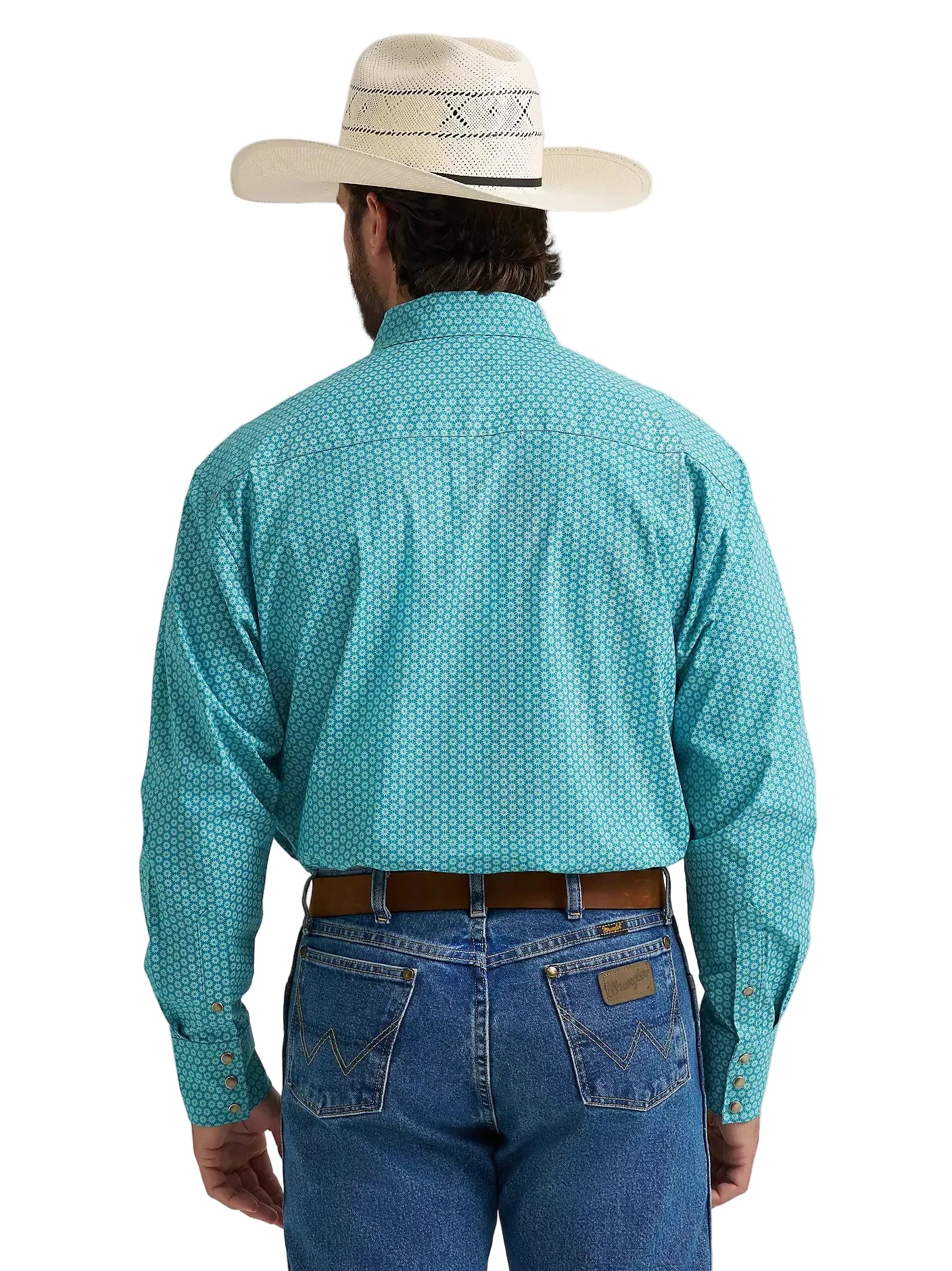 Men's Wrangler George Strait Troubadour Long Sleeve Western Snap Shirt 112374597