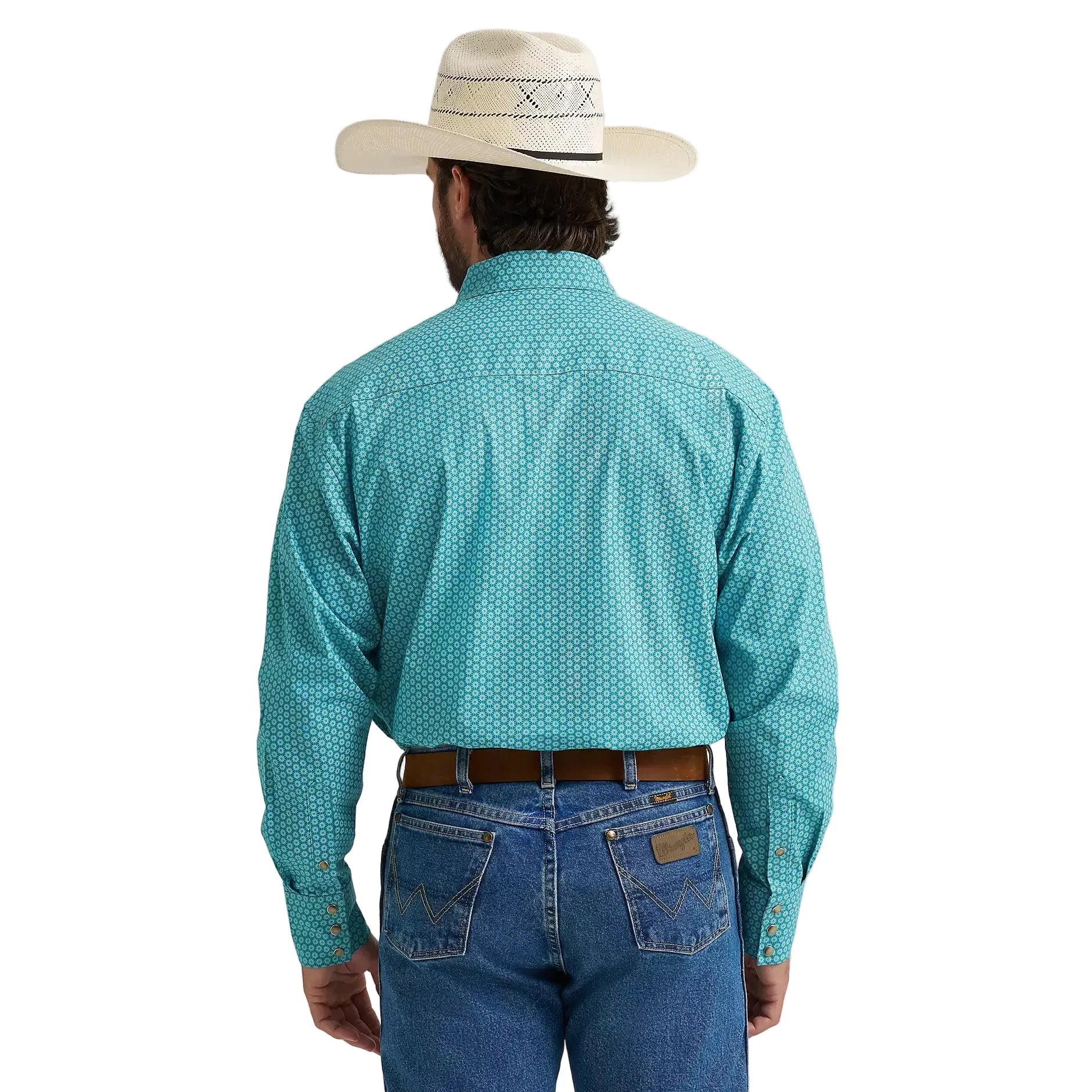 Men's Wrangler George Strait Troubadour Long Sleeve Western Snap Shirt 112374597