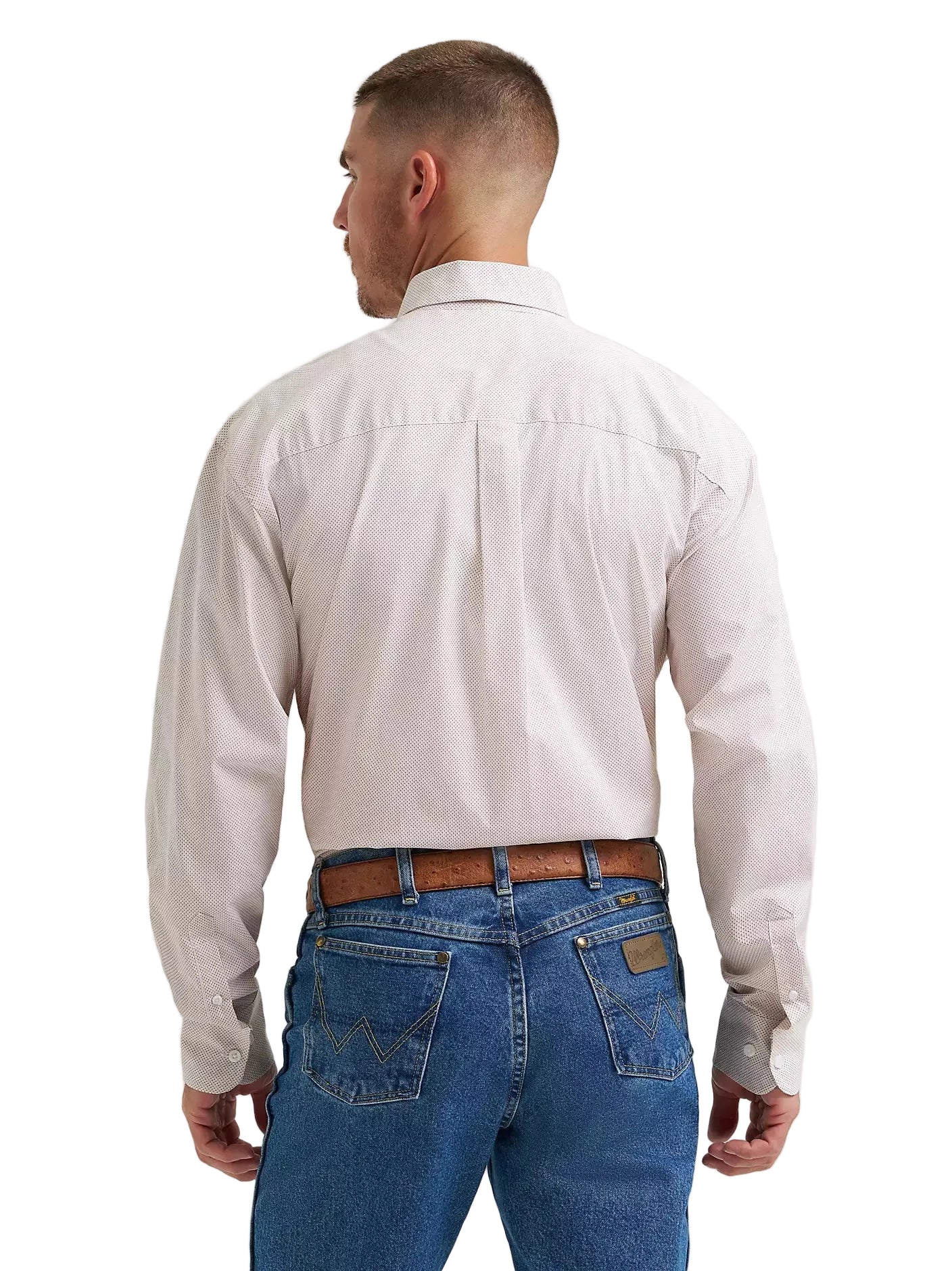 Men's Wrangler® George Strait™ Long Sleeve Button Down Two Pocket Shirt 112374612