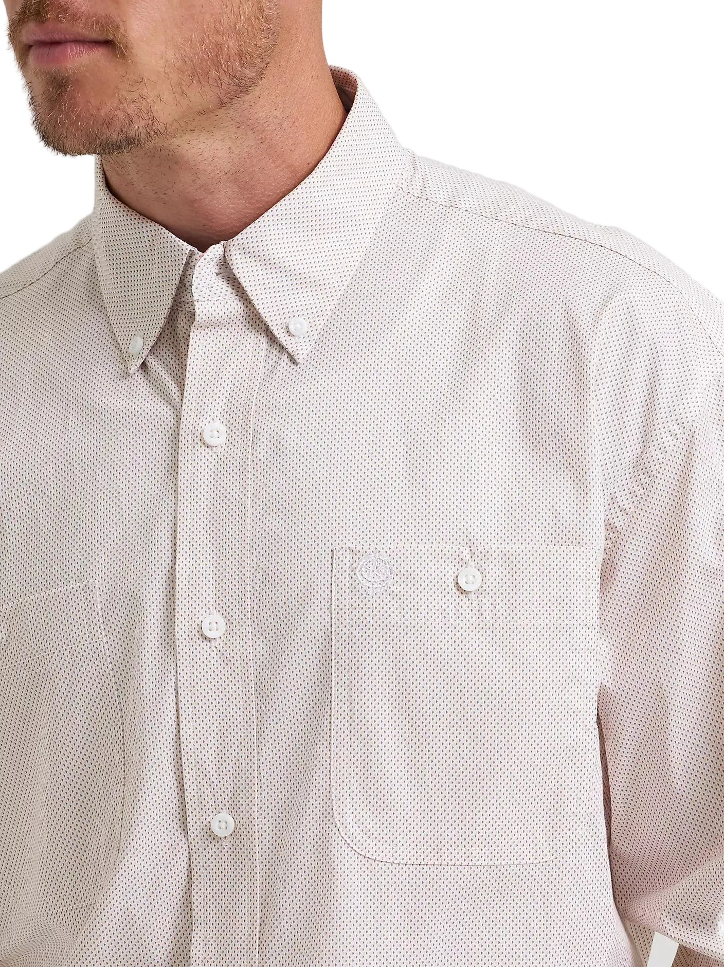 Men's Wrangler® George Strait™ Long Sleeve Button Down Two Pocket Shirt 112374612