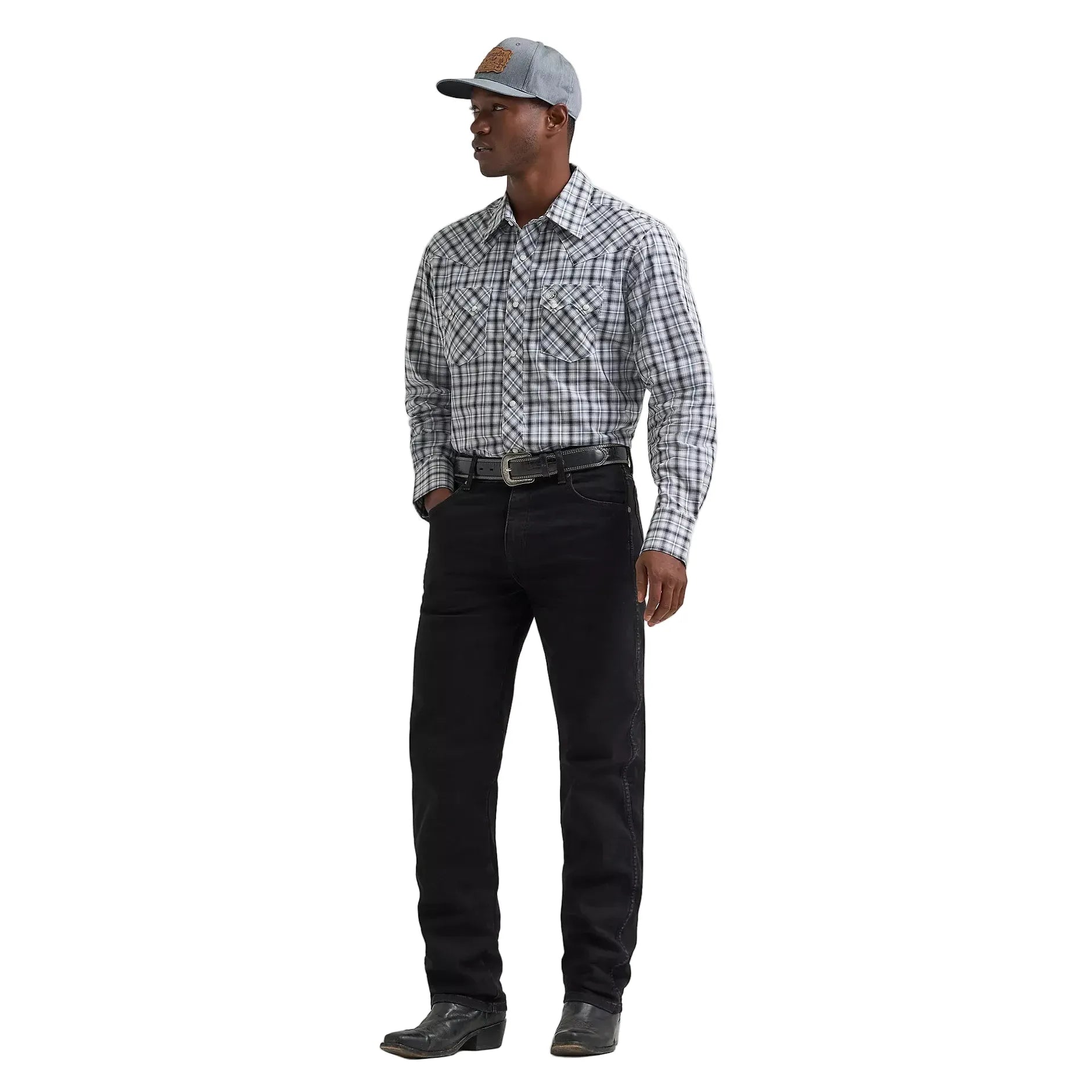 Men's Wrangler Retro Long Sleeve Sawtooth Snap Pocket Western Shirt 112374743