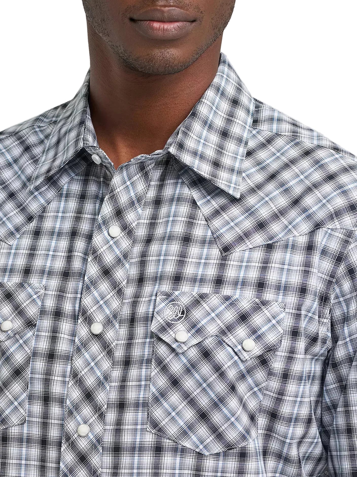 Men's Wrangler Retro Long Sleeve Sawtooth Snap Pocket Western Shirt 112374743