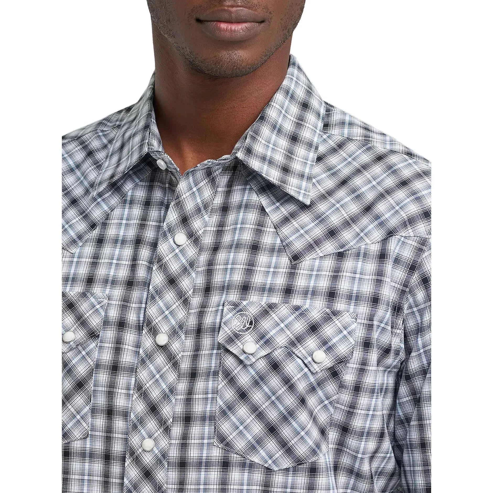 Men's Wrangler Retro Long Sleeve Sawtooth Snap Pocket Western Shirt 112374743