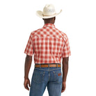 Men's Wrangler Burnt Orange Short Sleeve Western Snap Shirt 112374755