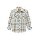 Boy's Wrangler Retro Western Snap Plaid Shirt With Front Sawtooth Pockets 112374767