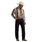 Men's Wrangler Vintage-Inspired Brushpopper Western Snap Work Shirt 112374803