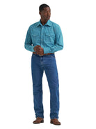 Men's Wrangler Wrinkle Resist Long Sleeve Western Snap Plaid Shirt 112374891