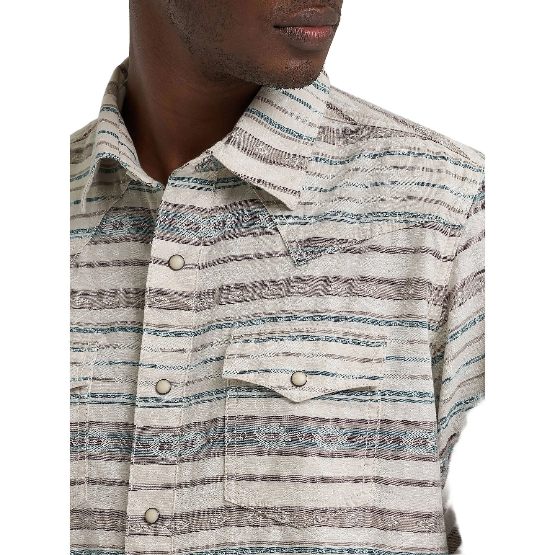 Men's Wrangler Retro Premium Long Sleeve Western Snap Printed Shirt 112374977