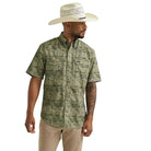 Men's Wrangler Olivine Printed Performance Shirt 112375130