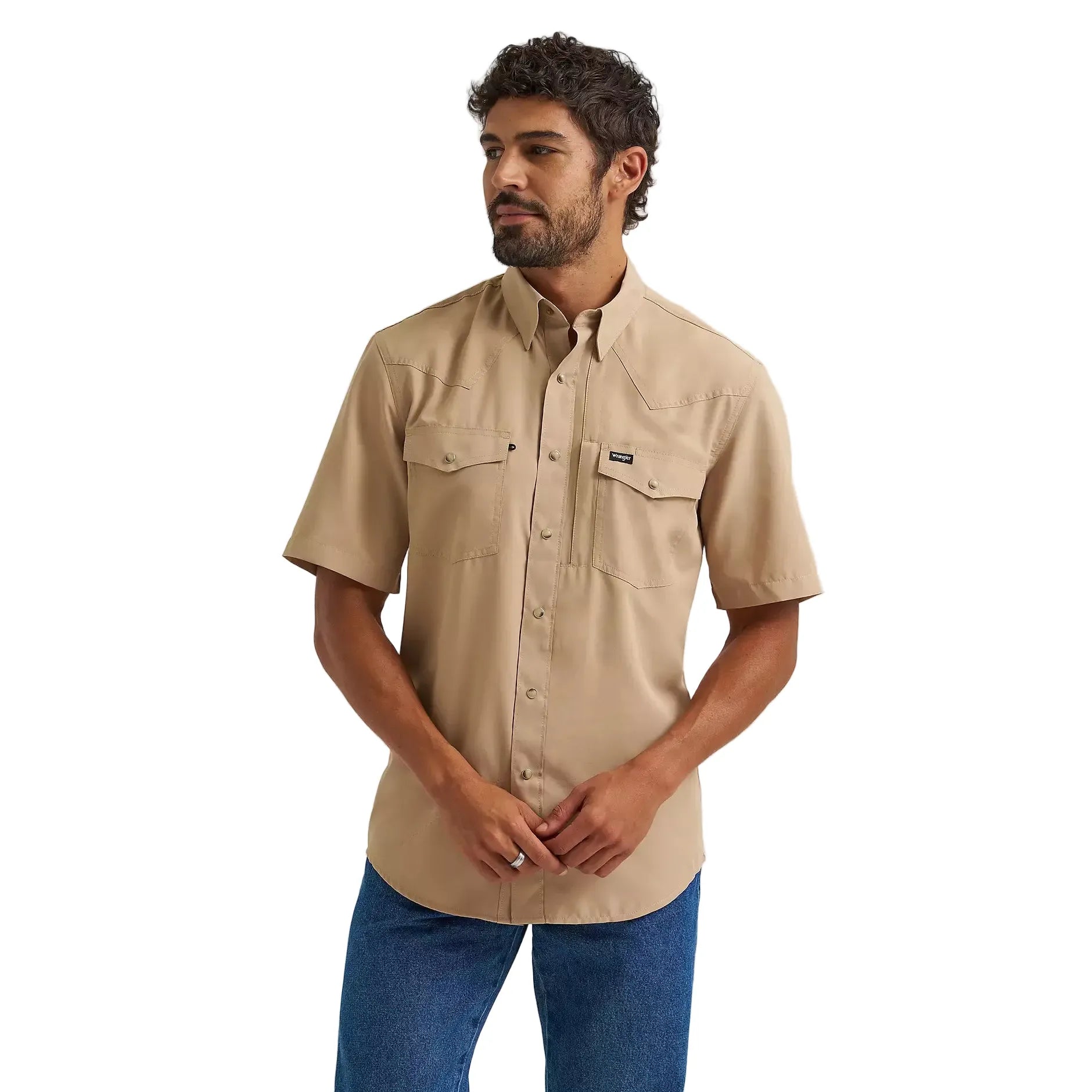 Men's Wrangler Travertine Performance Short Sleeve Shirt 112375133