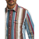 Men's Wrangler Vintage-Inspired Brushpopper Western Snap Work Shirt
