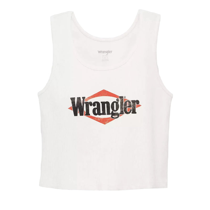 Women's Wrangler Triangle Logo Graphic Ribbed Tank Top 112375857