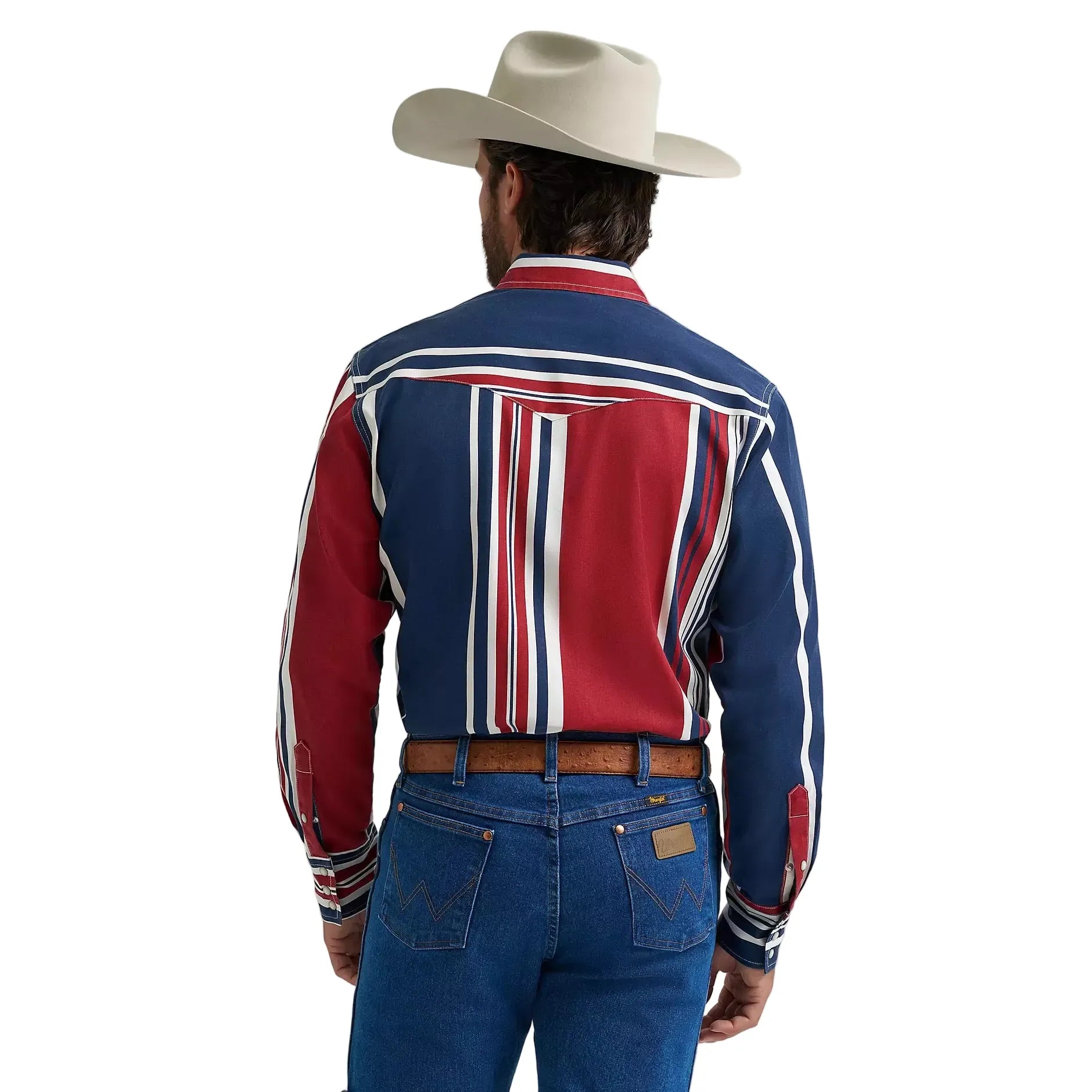 Men's Wrangler Vintage-Inspired Brushpopper Western Snap Work Shirt 112375916