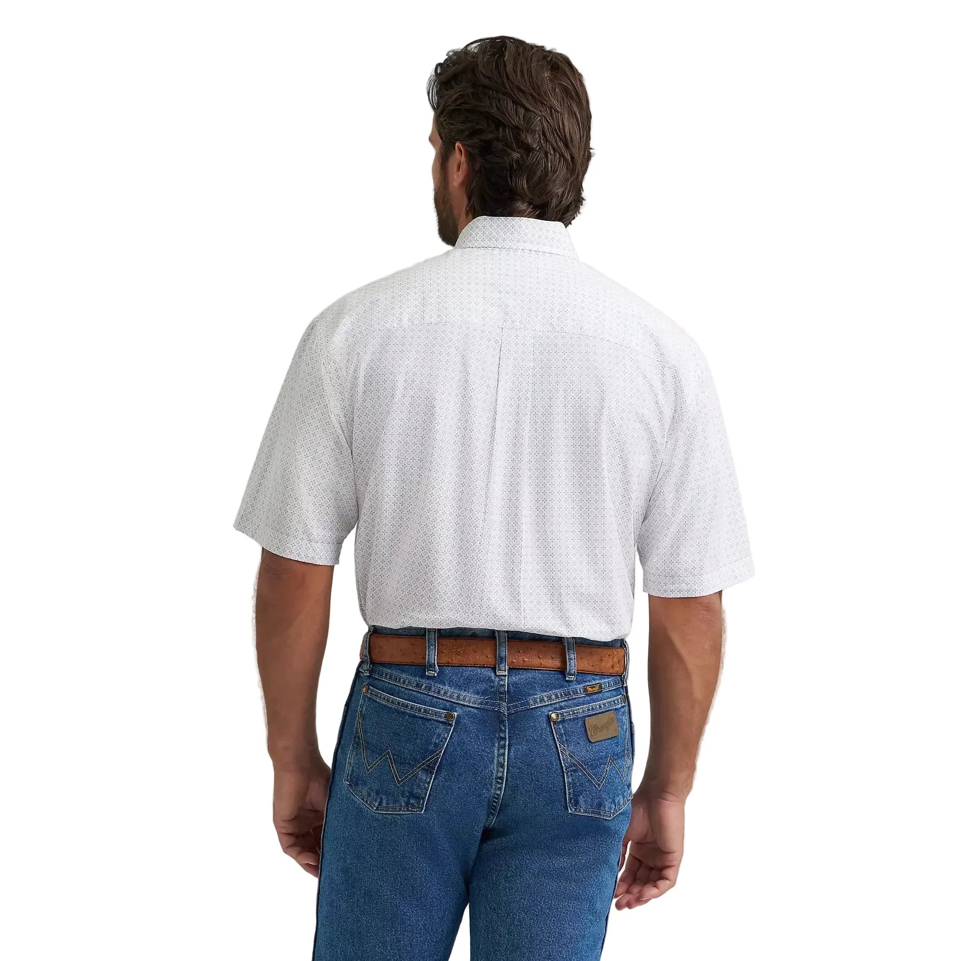 Men's Wrangler George Strait Kaleidoscope One Pocket Button Down Shirt 112379023