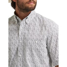 Men's Wrangler George Strait Cloud Paisley Short Sleeve Button Down Shirt 112379056