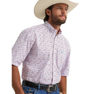 Men's Wrangler® George Strait™ Fireworks Short Sleeve One Pocket Button Down Shirt 112379061