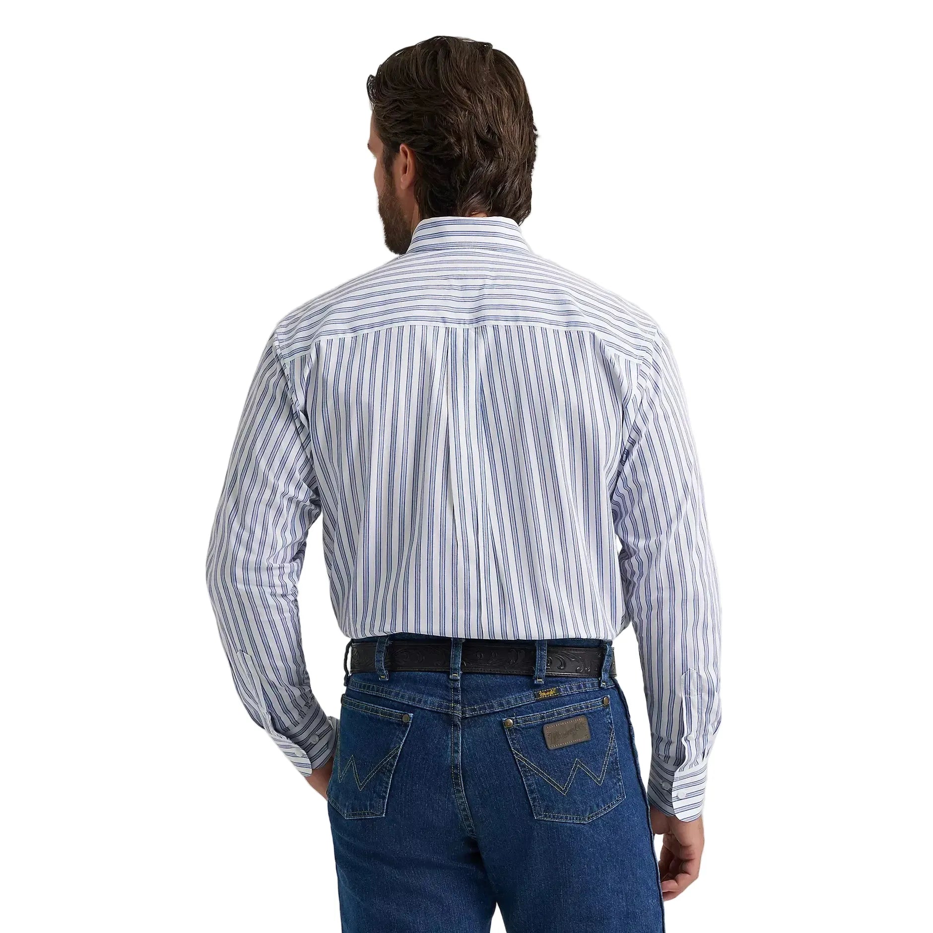 Men's Wrangler George Strait Long Sleeve Button Down One Pocket Shirt 112379063