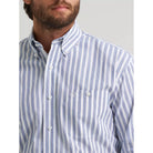 Men's Wrangler George Strait Long Sleeve Button Down One Pocket Shirt 112379063