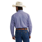 Men's Wrangler George Strait Red Blue Sparks Long Sleeve Button Down Two Pocket Shirt 112379064