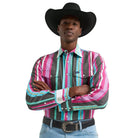 Men's Wrangler Desert Dusk Vintage-Inspired Brushpopper Western Snap Work Shirt 112379230
