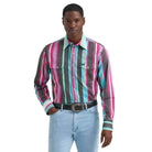 Men's Wrangler Desert Dusk Vintage-Inspired Brushpopper Western Snap Work Shirt 112379230
