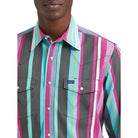 Men's Wrangler Desert Dusk Vintage-Inspired Brushpopper Western Snap Work Shirt 112379230
