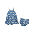 Girl's Wrangler Floral Denim Tiered Dress 112379438